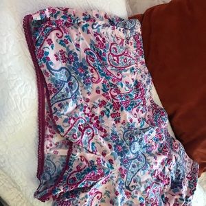 Paisley Print PJ Shorts